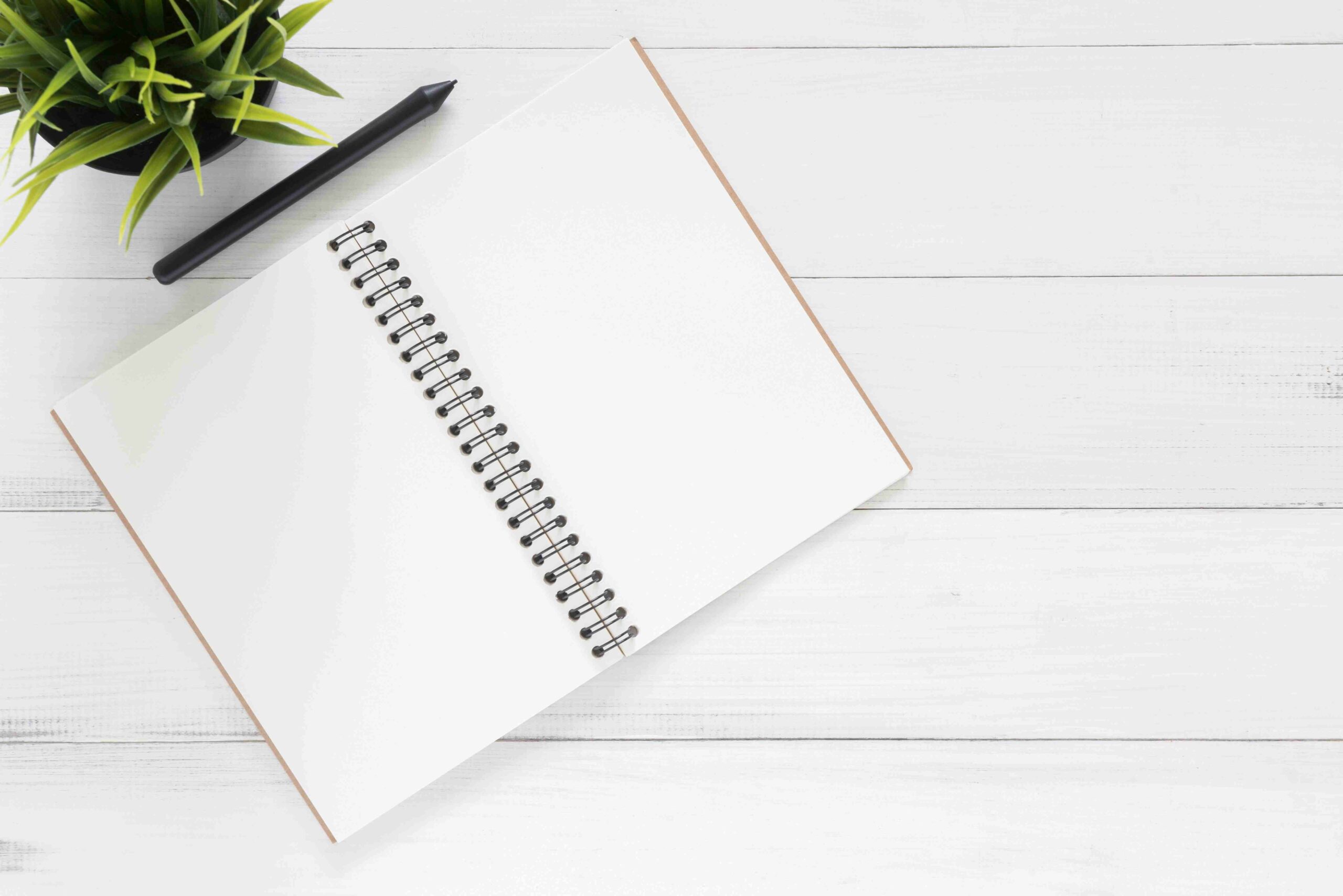 Journal de gratitude - Amour de soi Carnet ouvert avec un stylo pour pratiquer la gratitude et renforcer l'amour de soi.